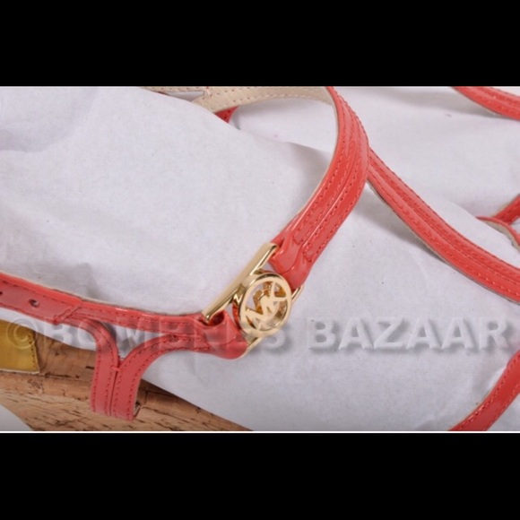 COPY - Michael Kors Cicely Wedge Watermelon Size 7M - Picture 3 of 3
